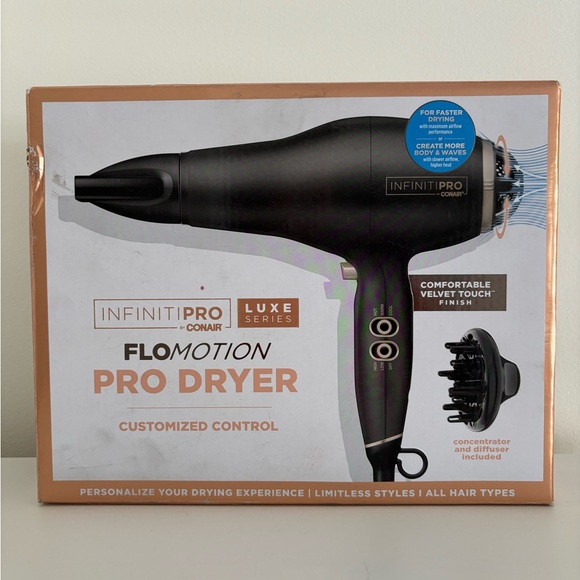 Other - InfinitiPro by Conair Black Hair Dryer